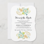 切り立った夏の花 |ブライダルシャワー 招待状 (正面)