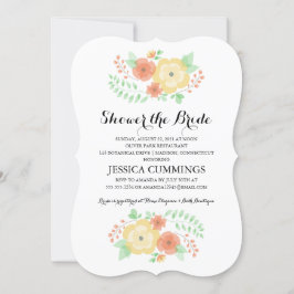 切り立った夏の花 |ブライダルシャワー 招待状