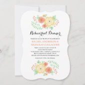 切り立った夏の花 |リハーサルディナー 招待状 (正面)