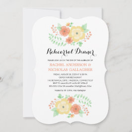 切り立った夏の花 |リハーサルディナー 招待状