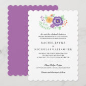 切り立った夏の花 | 結婚s 招待状 (正面/裏面)