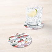 切り立ての新松 ラウンドペーパーコースター (インサイチュ)