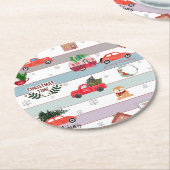 切り立ての新松 ラウンドペーパーコースター (アングル)