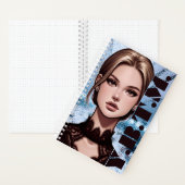 切り立て。アニメーションキャラクターデザイン ノートブック (内側)