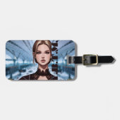 切り立て。アニメーションキャラクターデザイン ラゲッジタグ (正面横)