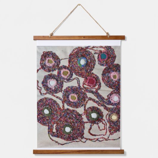 切り花 吊り下げ型タペストリー (正面)