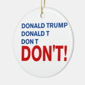 「切り落とすな」 セラミックオーナメント (左)