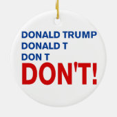 「切り落とすな」 セラミックオーナメント (裏面)