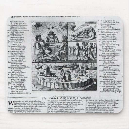 切り裂かれるオランダのBoare マウスパッド (正面)