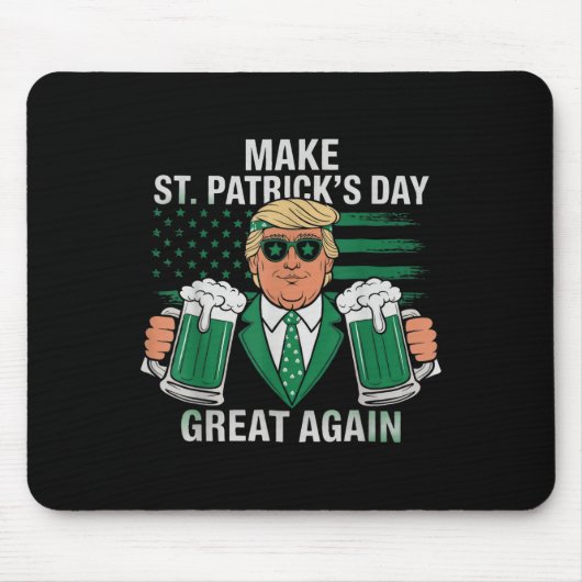 切り詰めたビールが再びSt patricks dayを素晴らし作る マウスパッド (正面)