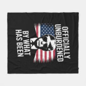 切り詰められたことによって公式に負担を負わない フリースブランケット (正面(横))