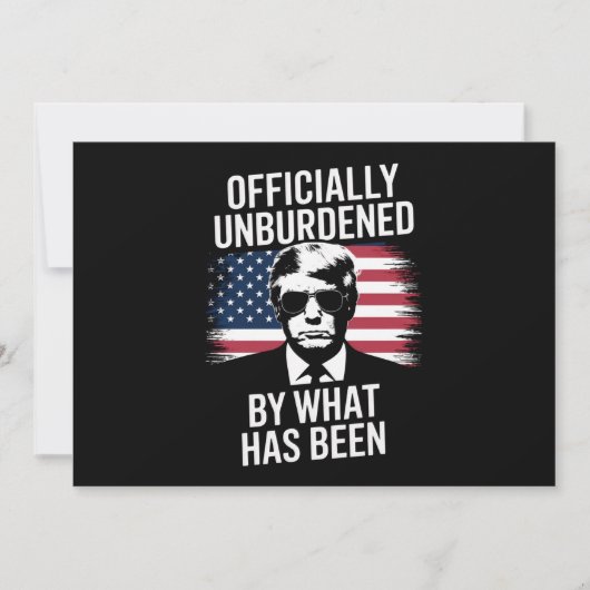 切り詰められたことによって公式に負担を負わない 招待状 (正面)