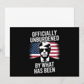 切り詰められたことによって公式に負担を負わない 招待状 (正面/裏面)