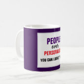 切り詰められる人格離れ以上の人 コーヒーマグカップ (正面左)