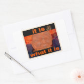 切り詰める 長方形シール (封筒)