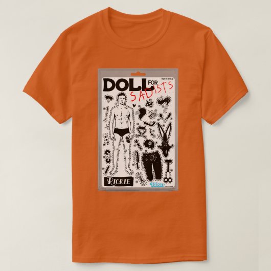切り貼り玩具用サディスト人形 Tシャツ (デザイン正面)