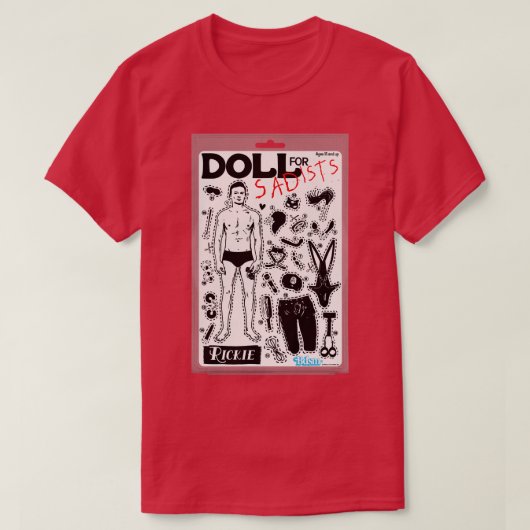 切り貼り玩具用サディスト人形 Tシャツ (デザイン正面)