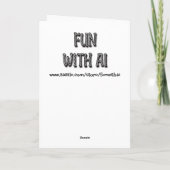 切り離された芸術 |抽象芸術の女性ビーチ カード (裏面)