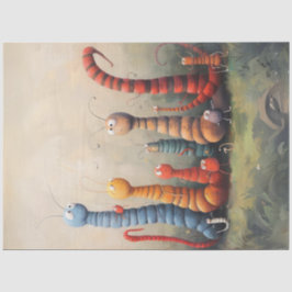 切り離しお洒落漫画ブックワーム毛虫 薄葉紙