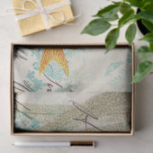 切り離した魚書や海藻 薄葉紙 (ギフト)