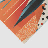 切り離し抽象芸術幾何形状の鮮やか色 薄葉紙 (詳細)