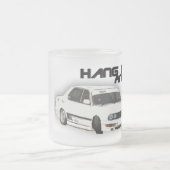 切り、漂わせて下さい フロストグラスマグカップ (中央)