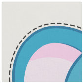 切り、縫って下さい: 青い象 ファブリック (クローズアップ)