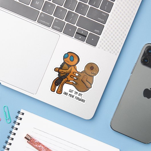 切る シール (ノートパソコンとiPhone)