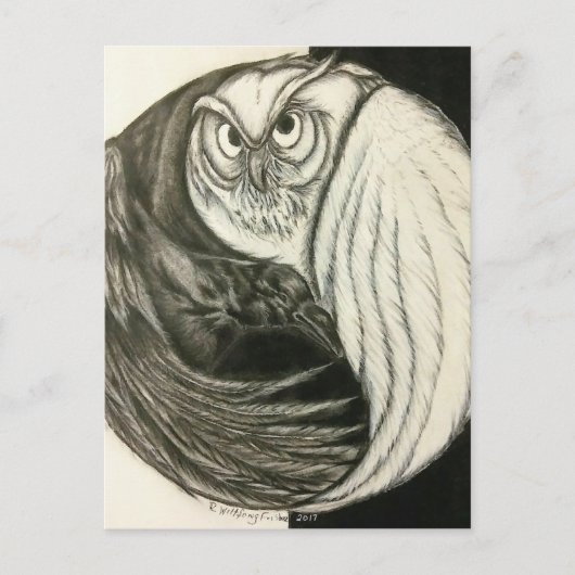 切れていない円 ポストカード (正面)