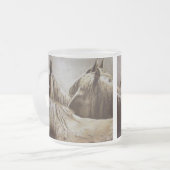 切れていなく霜の降りたなマグ フロストグラスマグカップ (正面左)