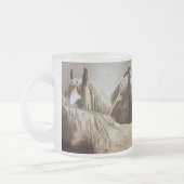 切れていなく霜の降りたなマグ フロストグラスマグカップ (左)