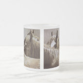 切れていなく霜の降りたなマグ フロストグラスマグカップ (中央)