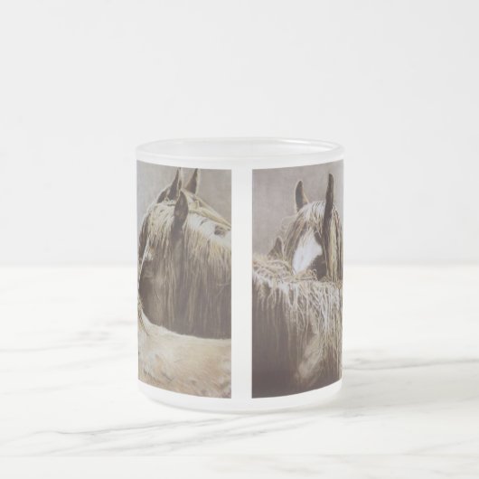 切れていなく霜の降りたなマグ フロストグラスマグカップ (中央)