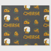 切れのチーズ ラッピングペーパー (フラット)