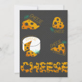 切れのチーズ 招待状 (正面)