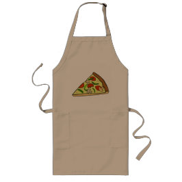 切れのピザ人のエプロン ロングエプロン