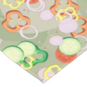 切れの野菜との質 テーブルクロス (アングル)