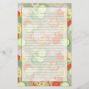 切れの野菜との質 便箋