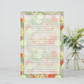 切れの野菜との質 便箋 (スタンド正面)