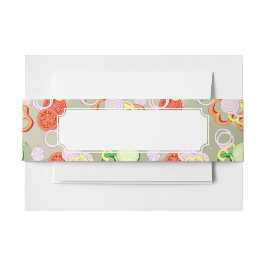 切れの野菜との質 招待状ベリーバンド (正面例)