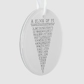 切れのPiのグラフィック オーナメント (正面)