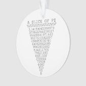 切れのPiのグラフィック オーナメント (正面)
