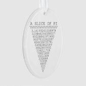 切れのPiのグラフィック オーナメント (正面)