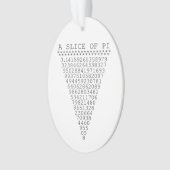 切れのPiのグラフィック オーナメント (正面)