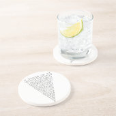 切れのPiのグラフィック コースター (側面)