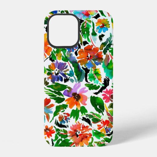 切れ目のない花柄  iPhoneケース (裏面)