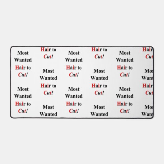 切カスタム髪するサロンオーナー用のデスクマット デスクマット (正面)