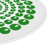 切削ボード – 円の緑のビーズ カッティングボード (角)