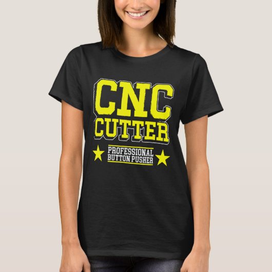 切削機作業機フライス刃cnc町 tシャツ (正面)