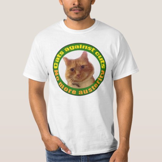 切口に対する猫 Tシャツ (正面)